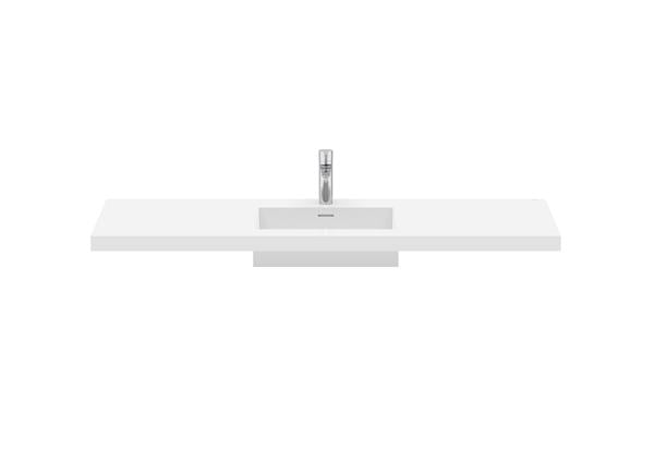 Roca Bath - Maris Solid Surface Top With Washbasin, Single - White