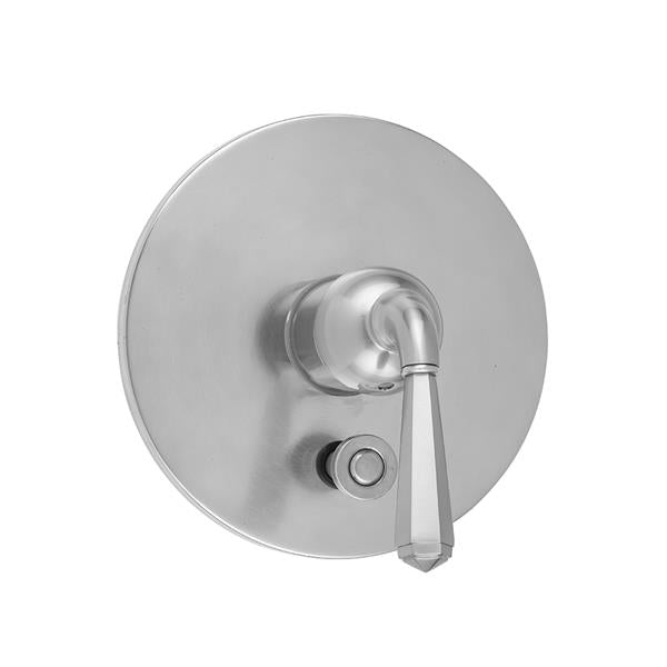 Jaclo - Round Plate With Hex Lever Trim For Pressure Balance Valve With Built-in Diverter (J-DIV-PBV)