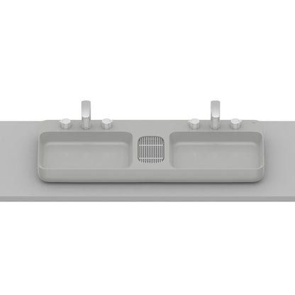 Roca Bath - Infinity Double-Bowl Vessel Sink 43 Inch