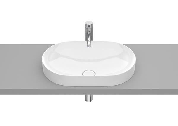 Roca Bath - Inspira Fineceramic Round Drop-In Sink 22 Inch