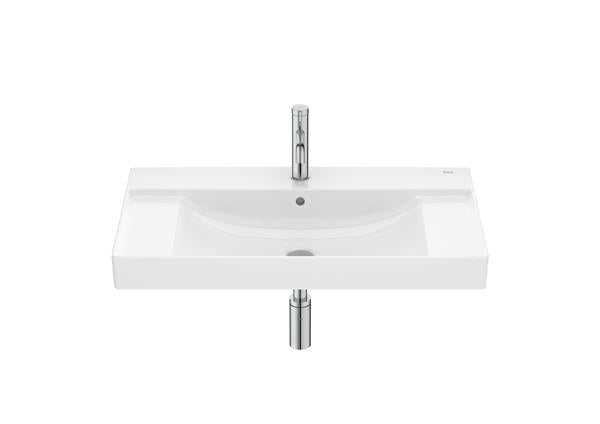 Roca Bath - Ona Fineceramic Wall-Hung/Vanity Sink 32 Inch - Glossy White