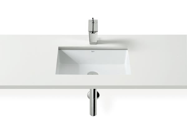 Roca Bath - Sofia & Berna Rectangular Undermount Sink 18 Inch - Glossy White