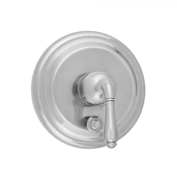 Jaclo - Round Step Plate With Smooth Lever Trim For Pressure Balance Valve With Built-in Diverter (J-DIV-PBV)