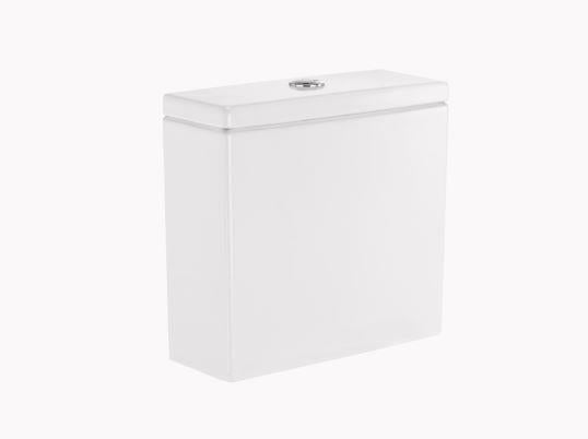 Roca Bath - Inspira Dual flush toilet tank with bottom inlet - Glossy White