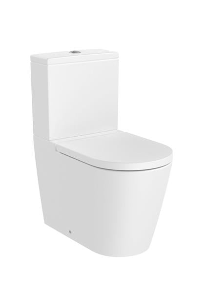 Roca Bath - Inspira Two-Piece Rimless Toilet White