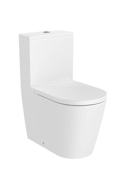 Roca Bath - Inspira Two-Piece Rimless Toilet White