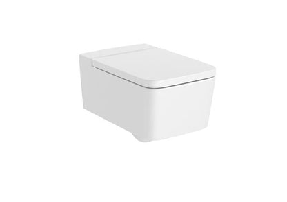 Roca Bath - Inspira Wall-Hung Square Rimless Toilet White