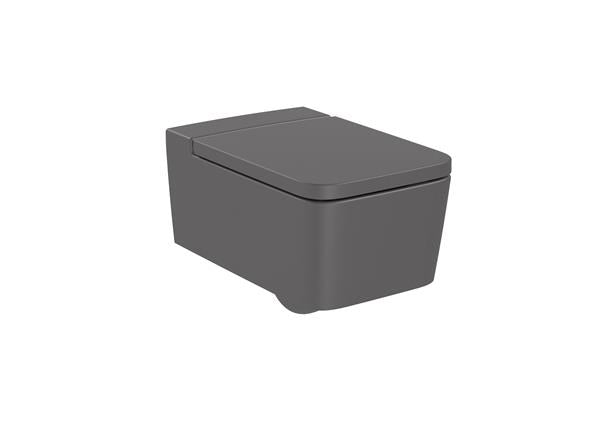 Roca Bath - Inspira Wall-Hung Square Rimless Toilet White