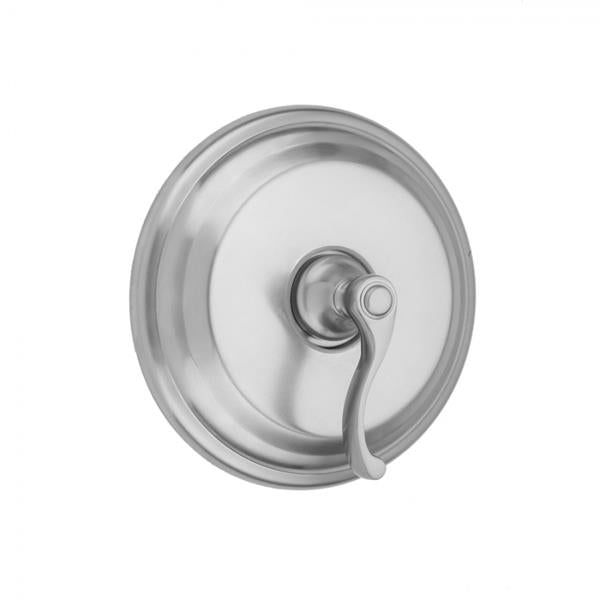 Jaclo - Round Step Plate With Ribbon Lever Trim For Pressure Balance Cycling Valve (J-CSV)