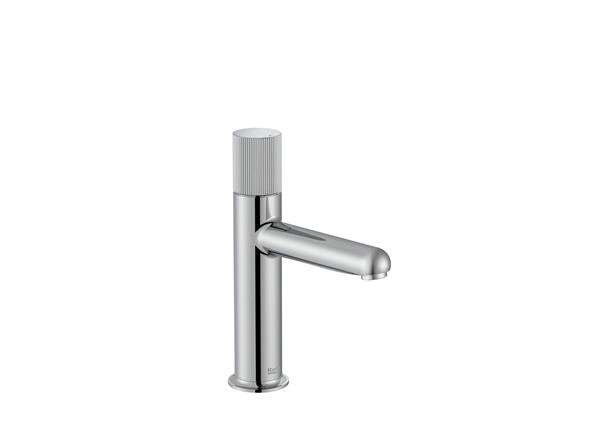 Roca Bath - Nu Basin Faucet Smooth Body And Stripes Handle. S-Size