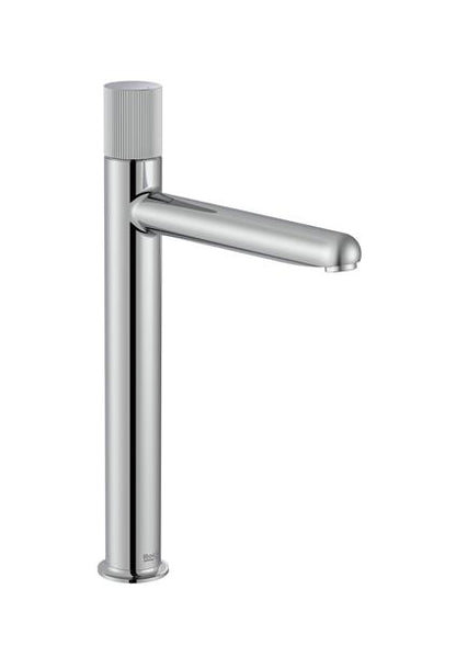 Roca Bath - Nu Basin Faucet Smooth Body And Stripes Handle. Xl-Size