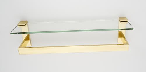 Alno - Linear 24 Inch Glass Shelf With Towel Bar
