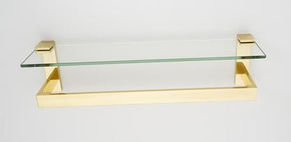 Alno - Linear 24 Inch Glass Shelf With Towel Bar