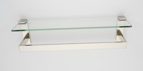 Alno - Linear 24 Inch Glass Shelf With Towel Bar