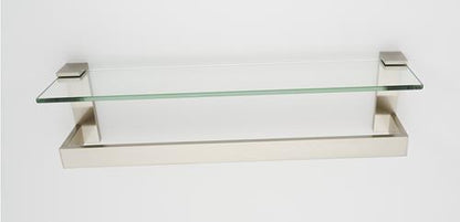 Alno - Linear 24 Inch Glass Shelf With Towel Bar