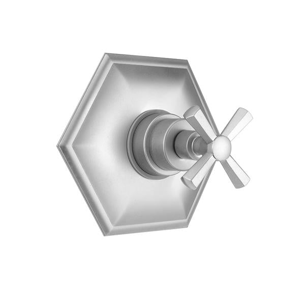 Jaclo - Hex Plate With Hex Cross Handle Trim For Pressure Balance Cycling Valve (J-CSV)