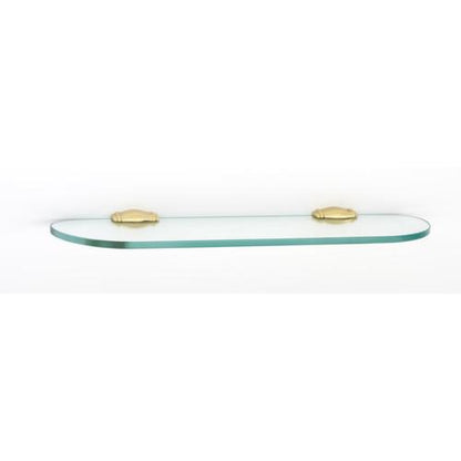 Alno - 18 Inch Glass Shelf W/Brackets