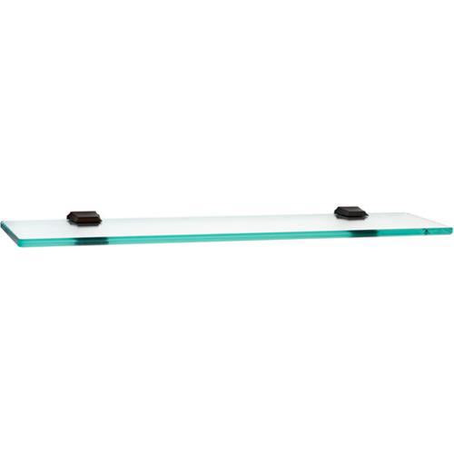 Alno - Geometric 24 Inch Glass Shelf W/Brackets