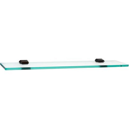 Alno - Geometric 24 Inch Glass Shelf W/Brackets