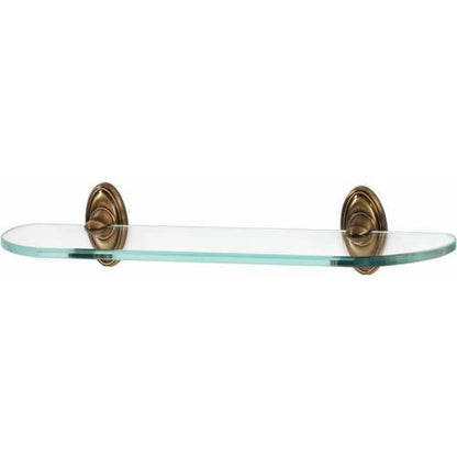 Alno - Classic Traditional 18 Inch Glass Shelf W/Brackets