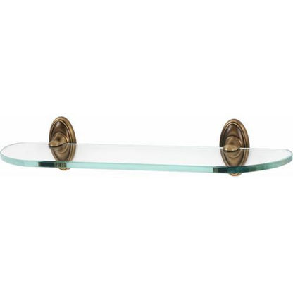 Alno - Classic Traditional 18 Inch Glass Shelf W/Brackets