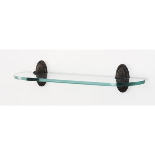 Alno - Classic Traditional 18 Inch Glass Shelf W/Brackets