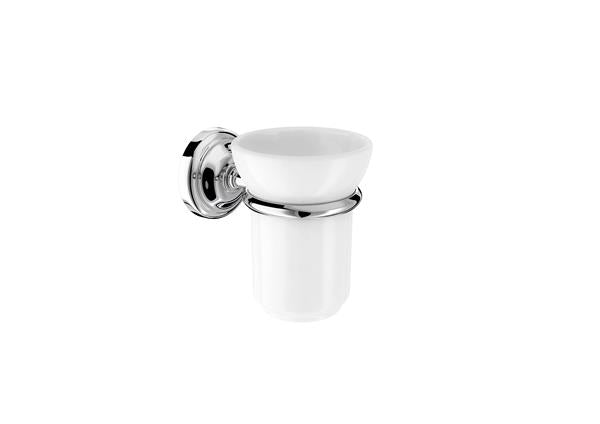 Roca Bath - Carmen Wall-Mounted Tumbler - White/Chrome