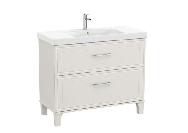 Roca Bath - Romea Two Drawers Freestanding Bathroom Vanity 40 x 18 Inch