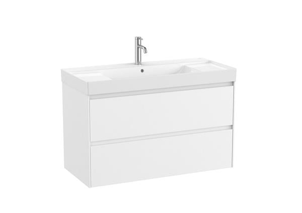 Roca Bath - Ona Two Drawers Wall-Hung Bathroom Vanity 40 x 18 Inch