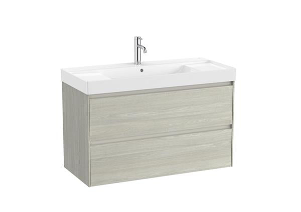 Roca Bath - Ona Two Drawers Wall-Hung Bathroom Vanity 40 x 18 Inch