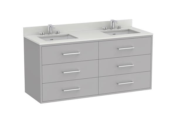 Roca Bath - Maris Freestanding/Wall-Hung Vanity Unit With Six Drawers