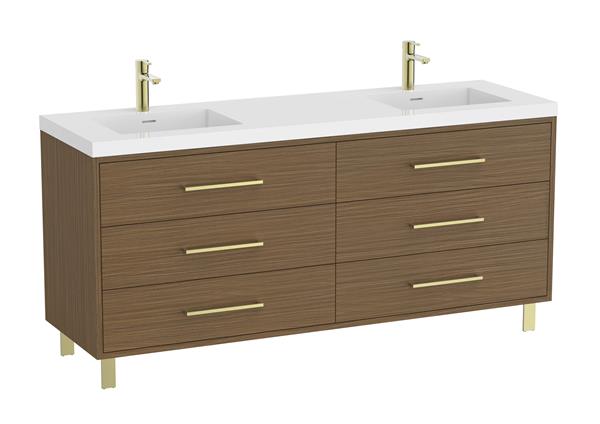 Roca Bath - Maris Freestanding/Wall-Hung Vanity Unit With Six Drawers