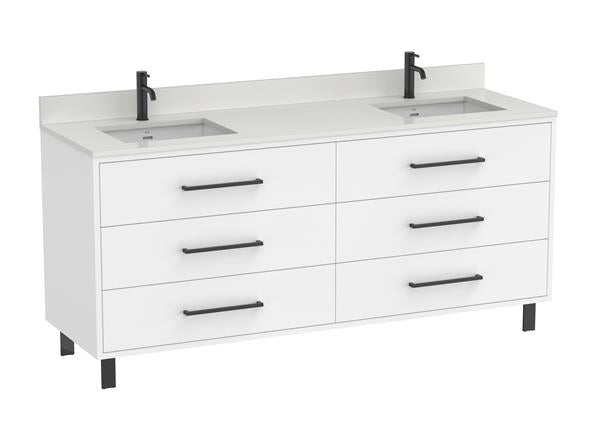 Roca Bath - Maris Freestanding/Wall-Hung Vanity Unit With Six Drawers