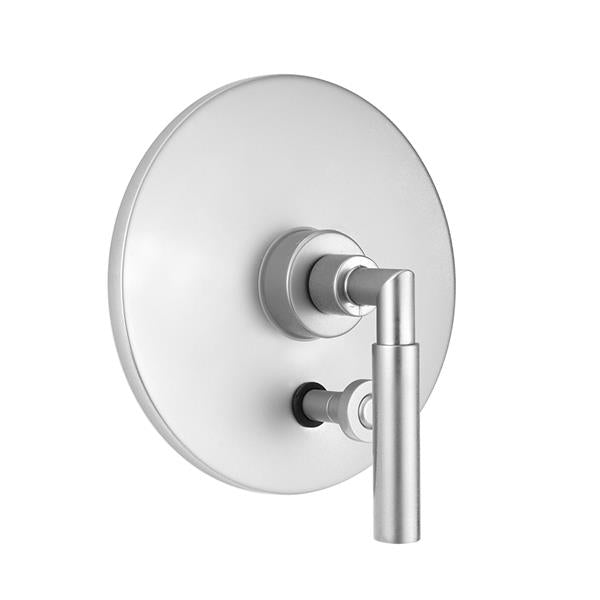 Jaclo - Round Plate With Round Contempo Hub Base Lever Trim For Pressure Balance Cycling Valve With Built-in Diverter (J-DIV-CSV)
