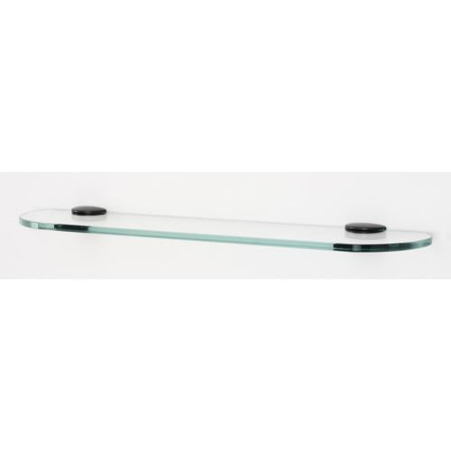 Alno - Euro 24 Inch Glass Shelf W/Brackets
