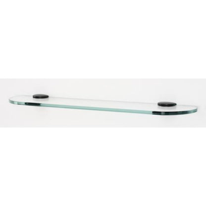 Alno - Euro 24 Inch Glass Shelf W/Brackets