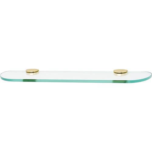 Alno - Euro 24 Inch Glass Shelf W/Brackets