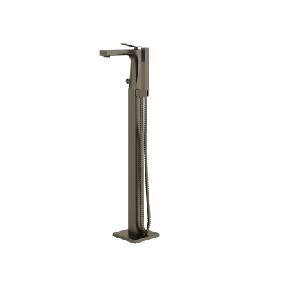 Aquabrass - Chicane Floormount Tub Filler with Handshower