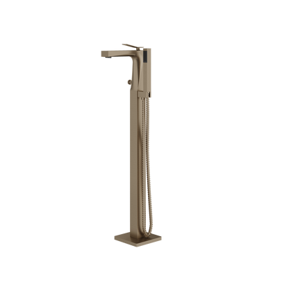 Aquabrass - Chicane Floormount Tub Filler with Handshower