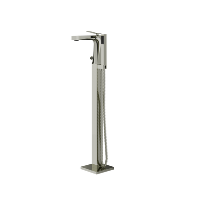 Aquabrass - Chicane Floormount Tub Filler with Handshower