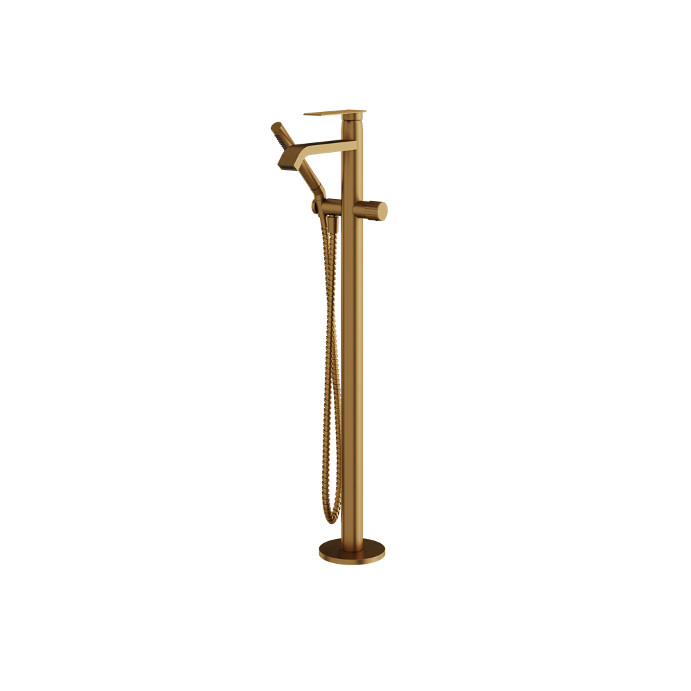 Aquabrass - Tosca Floormount Tub Filler with Handshower