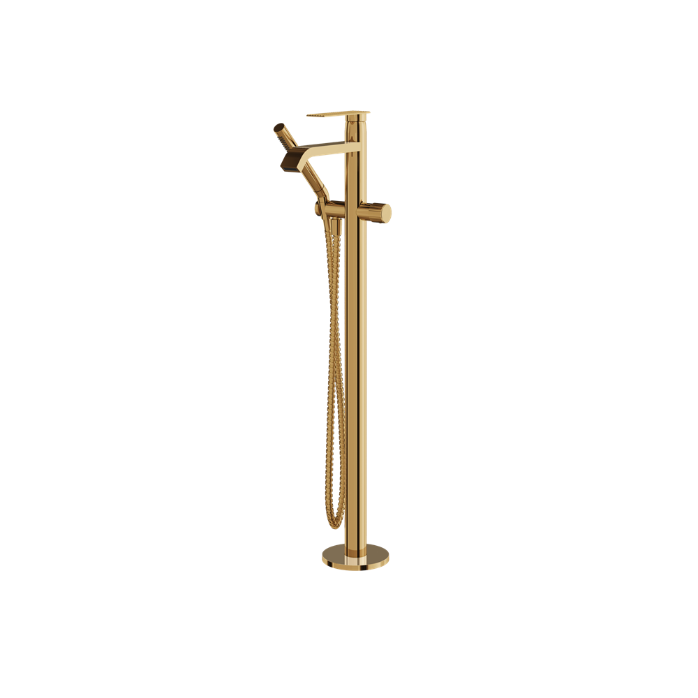 Aquabrass - Tosca Floormount Tub Filler with Handshower