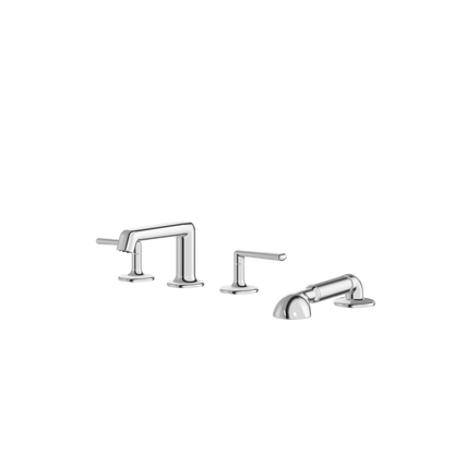 Aquabrass - Forum 4Pcs Deck Tub Filler with Handshower and 2 Mixers