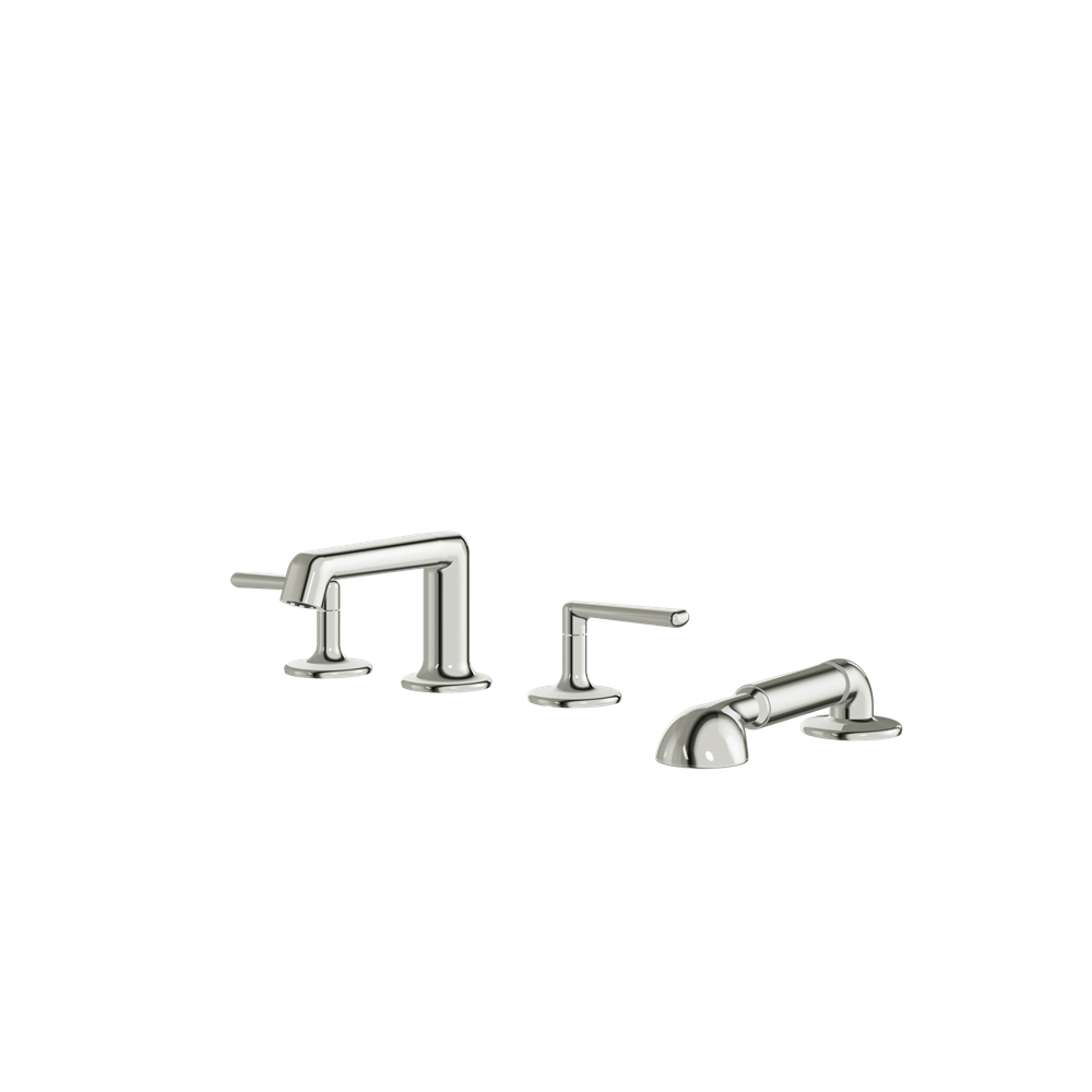 Aquabrass - Forum 4Pcs Deck Tub Filler with Handshower and 2 Mixers