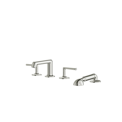 Aquabrass - Forum 4Pcs Deck Tub Filler with Handshower and 2 Mixers