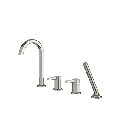 Aquabrass - Ariston Deck Tub Fill with Handshower and 2 Mixers