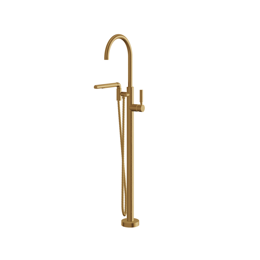 Aquabrass - Aria Floormount Tub Filler with Handshower