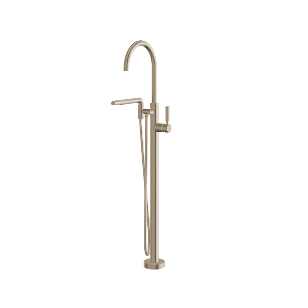 Aquabrass - Aria Floormount Tub Filler with Handshower