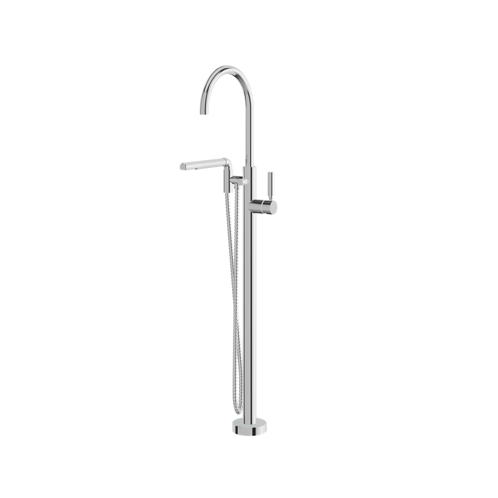 Aquabrass - Aria Floormount Tub Filler with Handshower