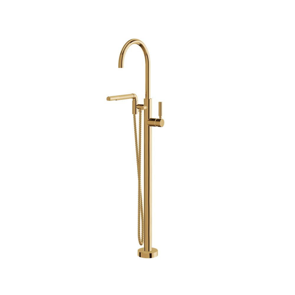 Aquabrass - Aria Floormount Tub Filler with Handshower